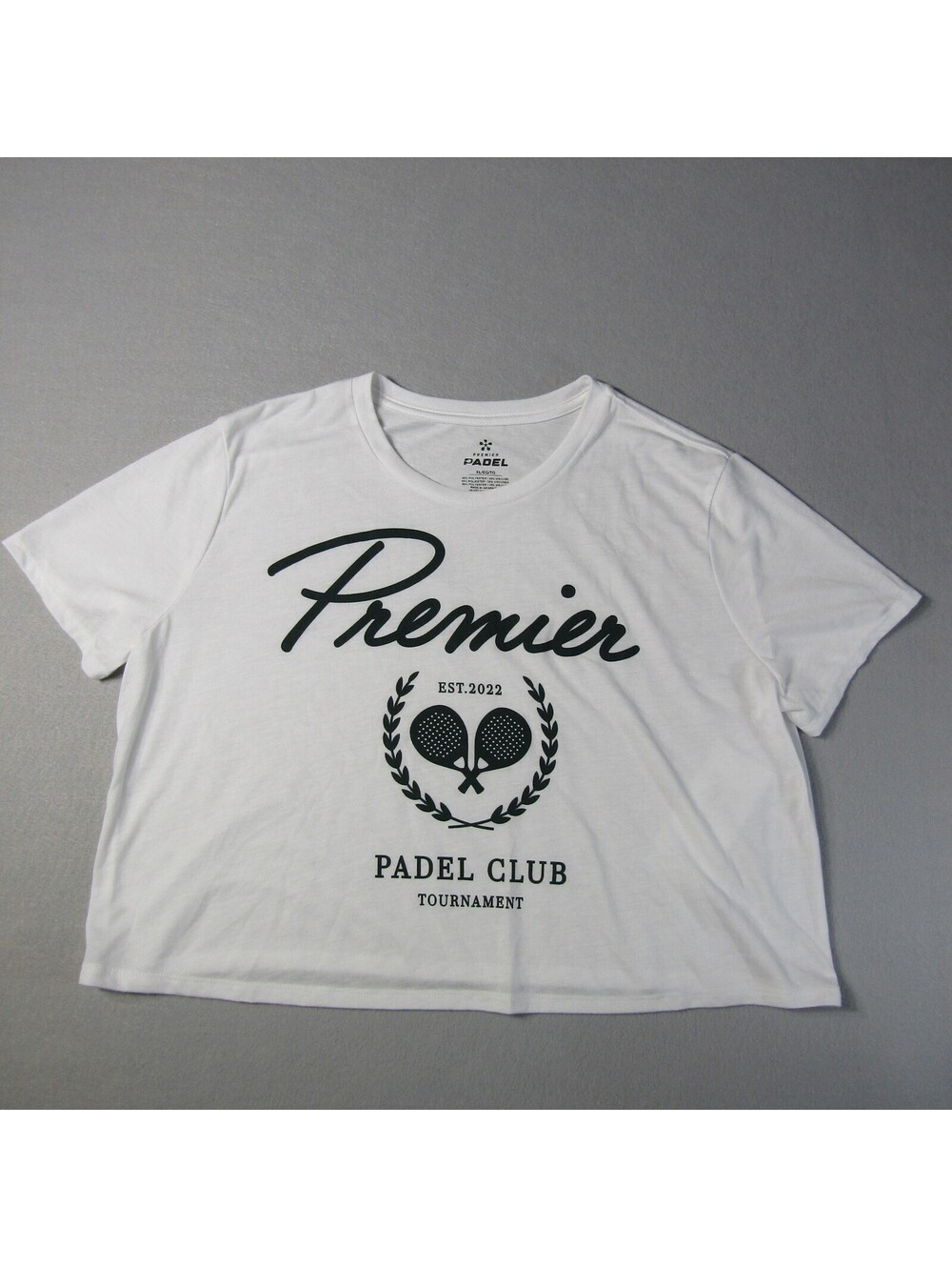 NWT Mitchell & Ness Miami Premier Padel Club Cropped T-shirt Women's XL White